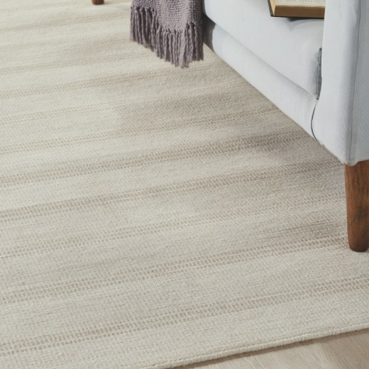 Custom Cloudscape Parchment, 100% Wool Area Rug