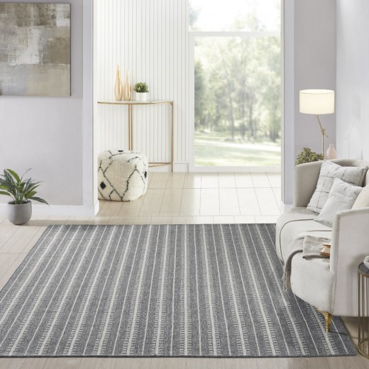 Custom Waterfall Midnight, 100% New Zealand Wool Area Rug